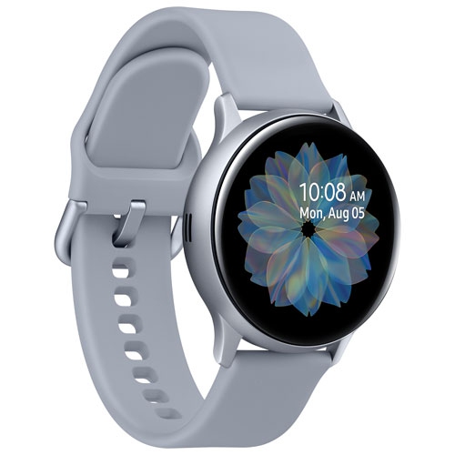 Refurbished (Good) - Samsung Galaxy Watch Active2 40mm Smartwatch with Heart Rate Monitor - Aluminum Silver