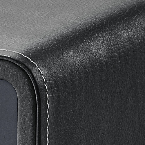 Sangean WR-15BK AM/FM Table Top Wooden Radio, Black Leatherette