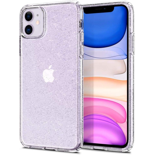 Liquid Crystal Glitter Works with Apple iPhone 11 Case - Crystal Quartz