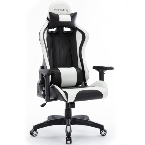MotionGrey Enforcer - Office Gaming Chair, Comfortable, Ergonomic, High Back, PU Leather, Reclining Computer Executive Desk Chair with Height Adjustm