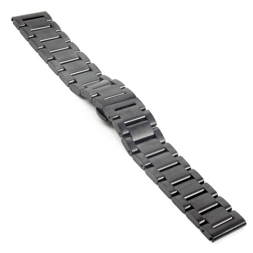 StrapsCo Metal Watch Band Strap for Samsung Galaxy Watch - 20mm - for 42mm Galaxy Watch - Black