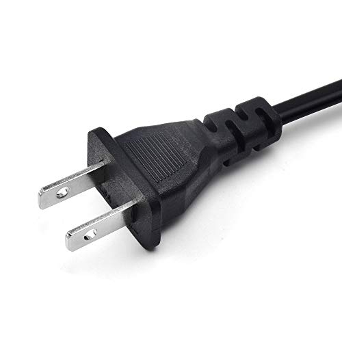 Bestland 2-Slot Power Cord 2 Prong AC Wall Cable for LED LCD TV, HP Dell Samsung Sony Acer Toshiba Laptop Charger,