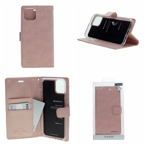 For Iphone 11 Goospery Bluemoon Diary, Rose Gold