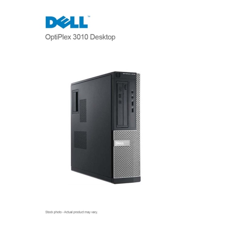 Dell OptiPlex 3010 DT Core i5-3470 3.20GHz, 8GB, 250GB, DVDRW, WIN 10 PRO - Refurbished