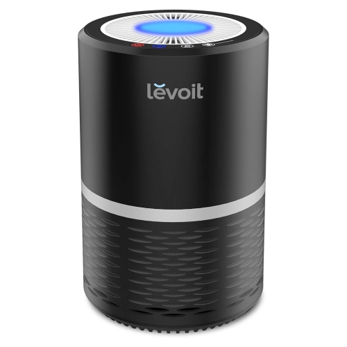 LEVOIT Air Purifier for Home Smokers Allergies and Pets Hair, True HEPA Filter, Quiet in Bedroom,LV-H132, Black