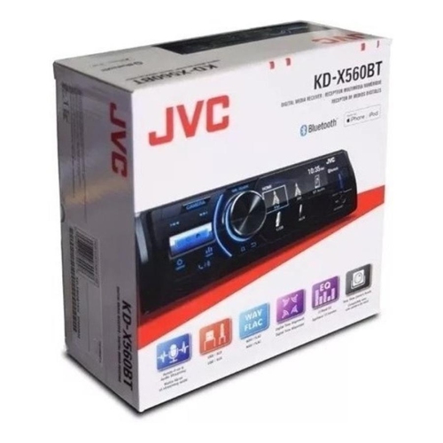JVC KD-X560BT Digital Media Receiver featuring Bluetooth Black