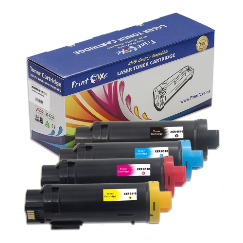 PRINTOXE® 6510 Compatible Set for Xerox 6510 of 4 Toner Cartridges