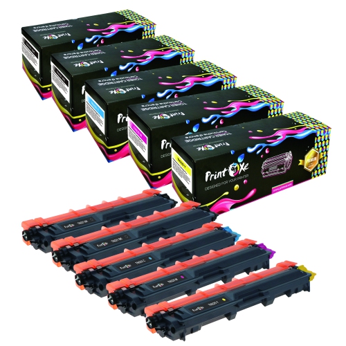 TN221 / TN225 Compatible Set + Black TN 221 / 225 for Brother HL 3140CW 3150CDN 3150CDW 3170CDW 3180CDW / DCP 9020 9020CDW 9020CDW / MFC 9130CW