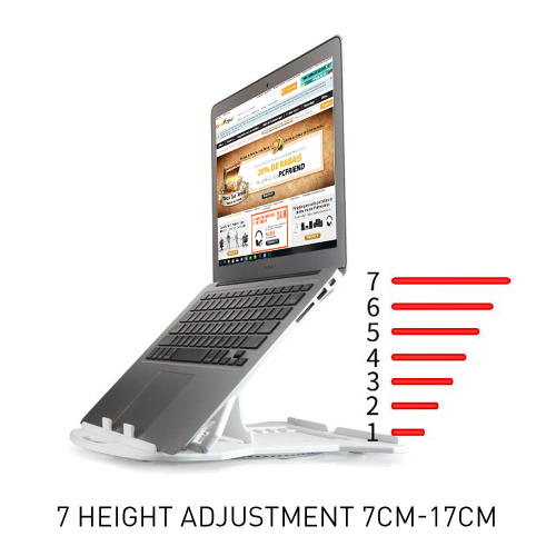 Support pour ordinateur portable PrimeCables®, support d'ordinateur réglable en hauteur pour ordinateur portable de 11 à 17,3 pouces