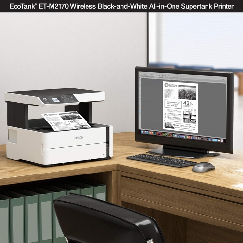 Epson ET-M2170 Supertank Wireless All-In-One Inkjet Printer -