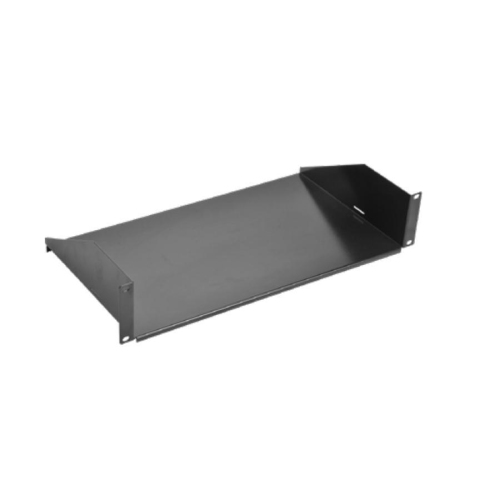 SyncSystem SSYS-S2U Universal Rack Shelf 2U-14'' for Server Cabinet, Black