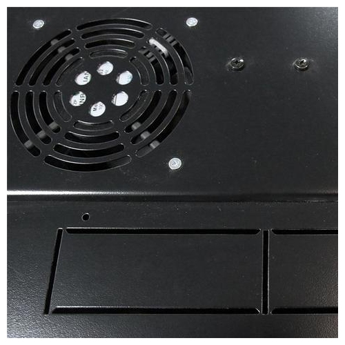 SyncSystem SSYS-RACK-21 21U Server/ AV Rack Cabinet with Glass Front Door, Black