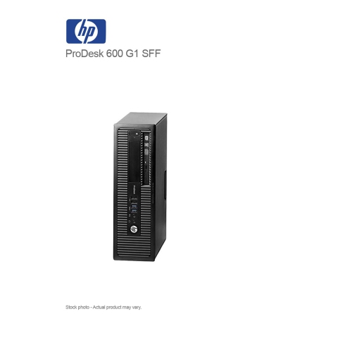 HP ProDesk 600 G1 Small Form Factor Desktop - Intel Core i5-4590, 8GB Memory, 240GB SSD, Win 10 Pro, DVD by HP - Refurbished condition - CA$299.99