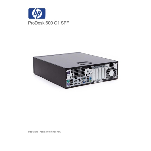 HP ProDesk 600 G1 Small Form Factor Desktop - Intel Core i5-4590, 8GB Memory, 240GB SSD, Win 10 Pro, DVD by HP - Refurbished condition - Image 2