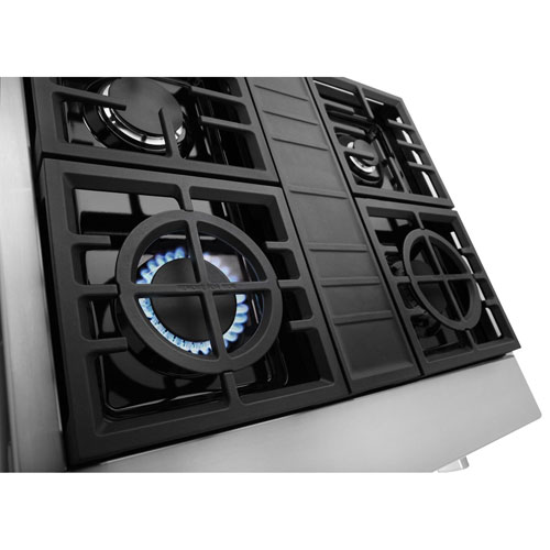 Surface de cuisson au gaz de style commercial de 30 po de KitchenAid - Acier inoxydable