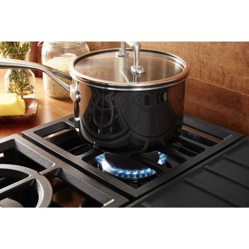 Surface de cuisson au gaz de style commercial de 30 po de KitchenAid - Acier inoxydable