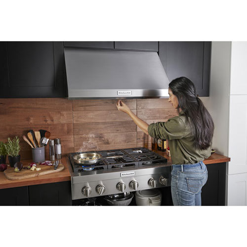 KitchenAid 36" 6-Burner Gas Cooktop (KCGC506JSS) - Stainless Steel