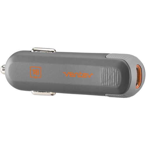 Ventev 282415 PD USB-C Port Car Charger 18W Grey