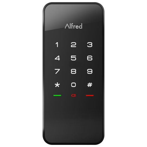 Alfred DB1-C Z-Wave Bluetooth Smart Lock - Black