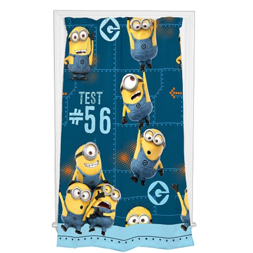 Rideaux assombrissants pour fenêtre Détestable moi 26 pour enfants Minions 42 x 63 po [bleu] - deux panneaux par paquet