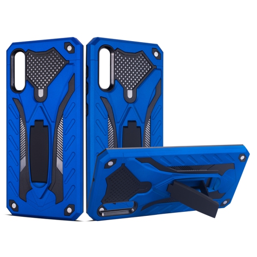 【CSmart】 Shockproof Heavy Duty Rugged Defender Case Kickstand Cover for Samsung Galaxy A70, Blue