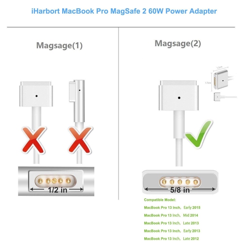 axGear 45W Power Adapter for MagSafe 2 II Macbook Air A1435 A1465 A1436 A1466