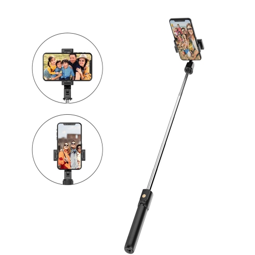 Trépied pour perche à égoportrait d’axGear avec télécommande extensible sans fil Bluetooth pour téléphone