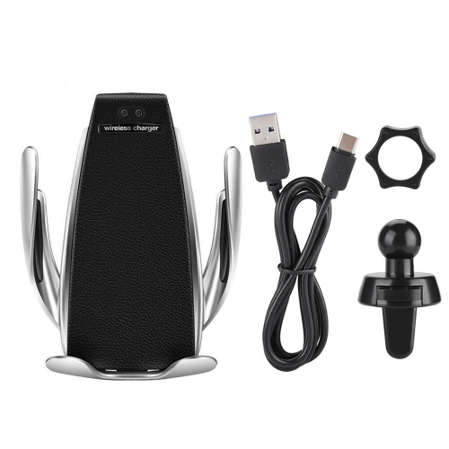 Support de téléphone intelligent à ouverture/fermeture automatique avec capteur intelligent Qi et chargeur sans fil Qi pour l’auto d’axGear
