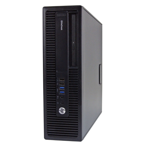 Refurbished - HP EliteDesk 800 G2-SFF, Core i7-6700 3.4GHz, 16 GB RAM - Black