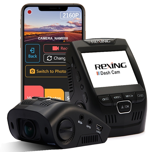 Rexing V1-4K 2.4" LCD Ultra HD Wi-Fi Dash Cam