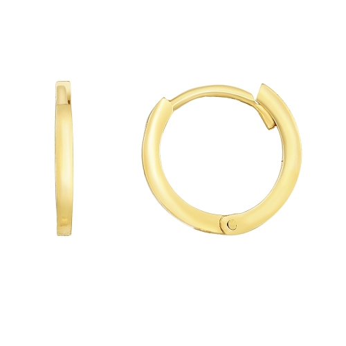 JEWELRY AFFAIRS  14K Round Huggie Hoop Earrings, 12MM In Gold