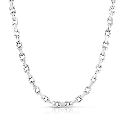 Sterling Silver Oval Link Chain Necklace, 18"