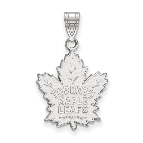 Nhl Licensed Maple Leafs Pendant 10k White Gold 17mm Best Canada - Toronto Maple Leafs Gold Pendant