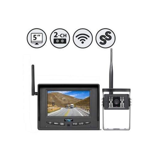 5" Wireless Display 2 Ch. 1 x Wireless Backup Camera Adhesive Mount