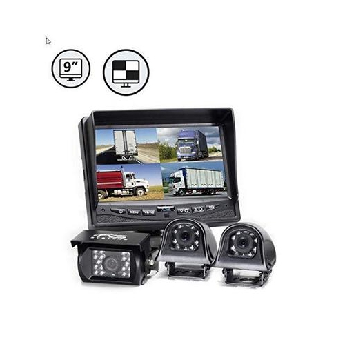 9" QV Display1 x Backup Camera Both Side Cameras 1 x 66' Cable 2 x 33' Cables