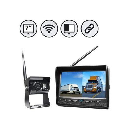 7" LW Monitor Backup Camera RVS-Mount Left Side Camera