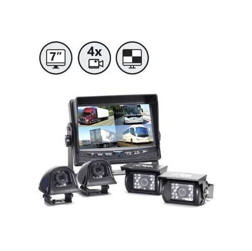 7" QV Display 2 x Backup Camera Both Side Cameras 2 x 66' Cables 2 x 33' Cables