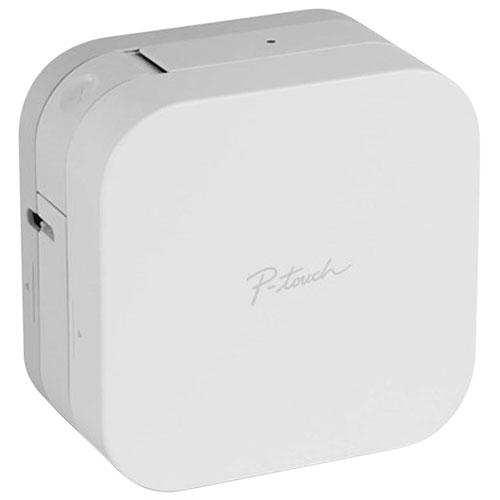 Imprimante d'étiquettes Bluetooth/sans fil P-touch CUBE de Brother - Blanc