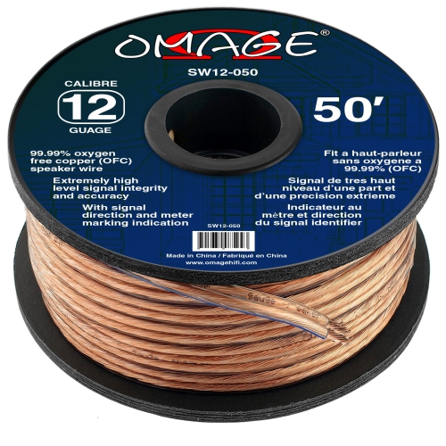 Omage Sw12 050 12 Gauge Oxygen Free Copper Speaker Wire 50 Foot Best Buy Canada