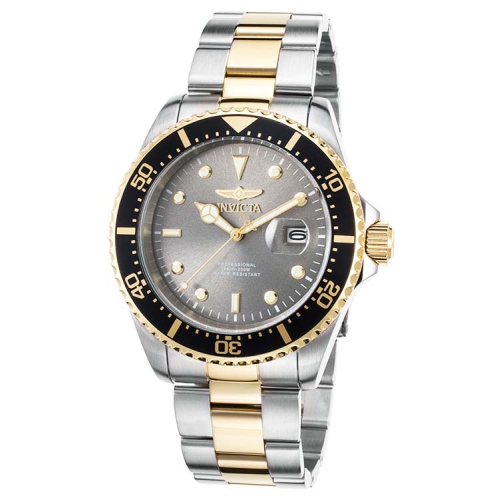 INVICTA  Men's Pro Diver Analog Display Two Tone Stainless Steel Watch 22057 In Multicolor