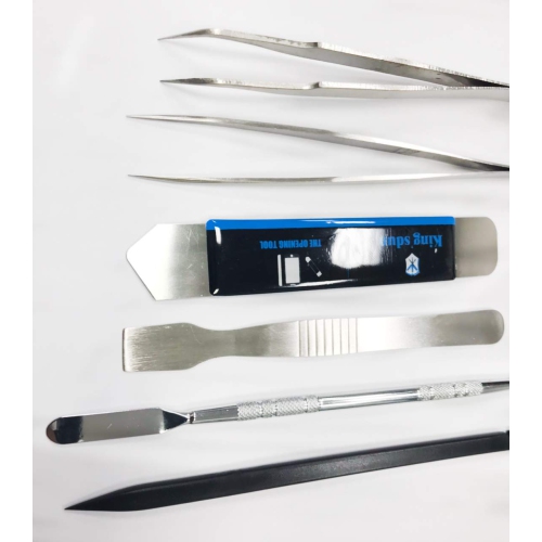 LaptopKing 6 in 1 Prying Tools & Stainless Steel Tweezers for MacBook iPhone Cellphone Repair Kit