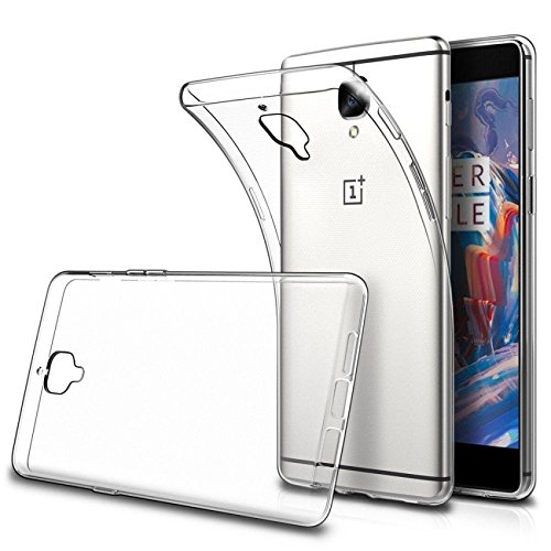 【CSmart】 Étui Coque de protection arrière en gelée de silicone TPU ultra-fin et souple pour Oneplus 3 Three, Claire