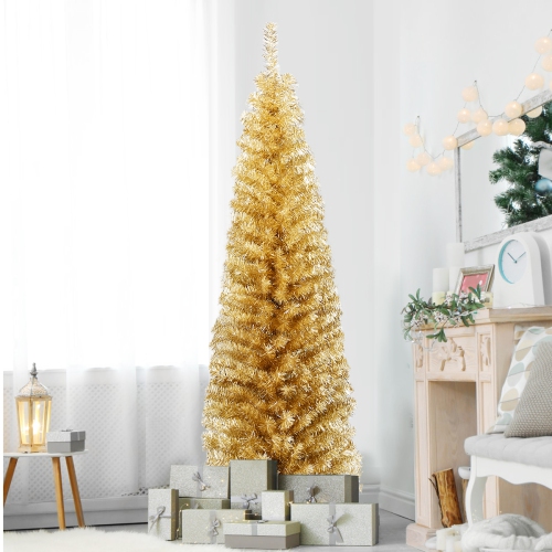 Gymax 6ft Pencil Artificial Christmas Tree