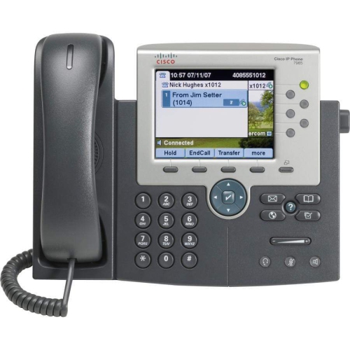 Refurbished Excellent - Cisco CP-7965G Unified Communications VOIP IP Phone 7965 - Dark Grey