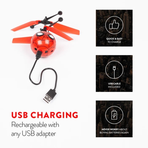 Marvel Licensed Spider-Man IR UFO Heli Ball - 33208