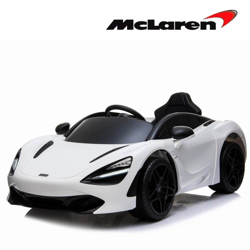 Licensed Mclaren 720s 12v Ride On Car W Remote Control Leather Seat Butterfly Doors Mp3 And Led Lights White