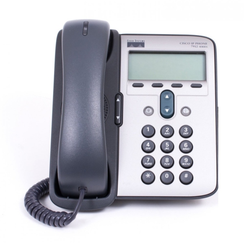 CISCO  Refurbished (Excellent) - Cp-7912 Unified Communications Voip Ip Phone 7912 - Dark In Grey