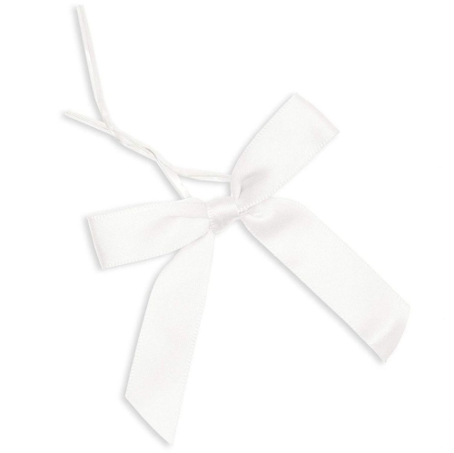 3 inch white satin ribbon