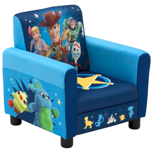 Disney Toy Story 4 Upholstered Kids Chair Blue Best Buy Canada