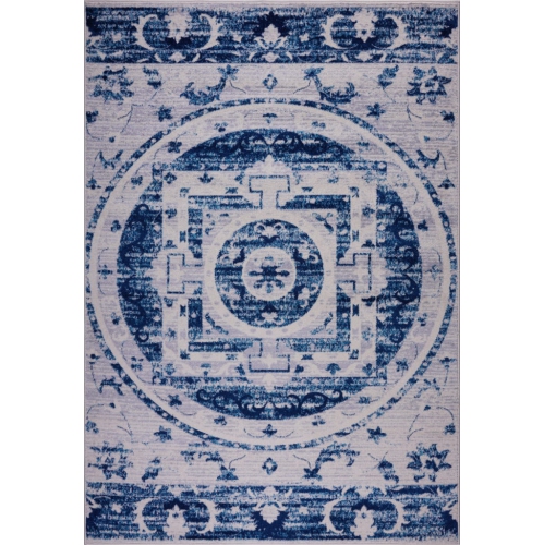 LA DOLE RUGS  Ladole Rugs Kahina Traditional Botanical Style Innovative Area Rug Carpet In Blue, 4X6 (3'11" X 5'7", 120Cm X 170Cm)